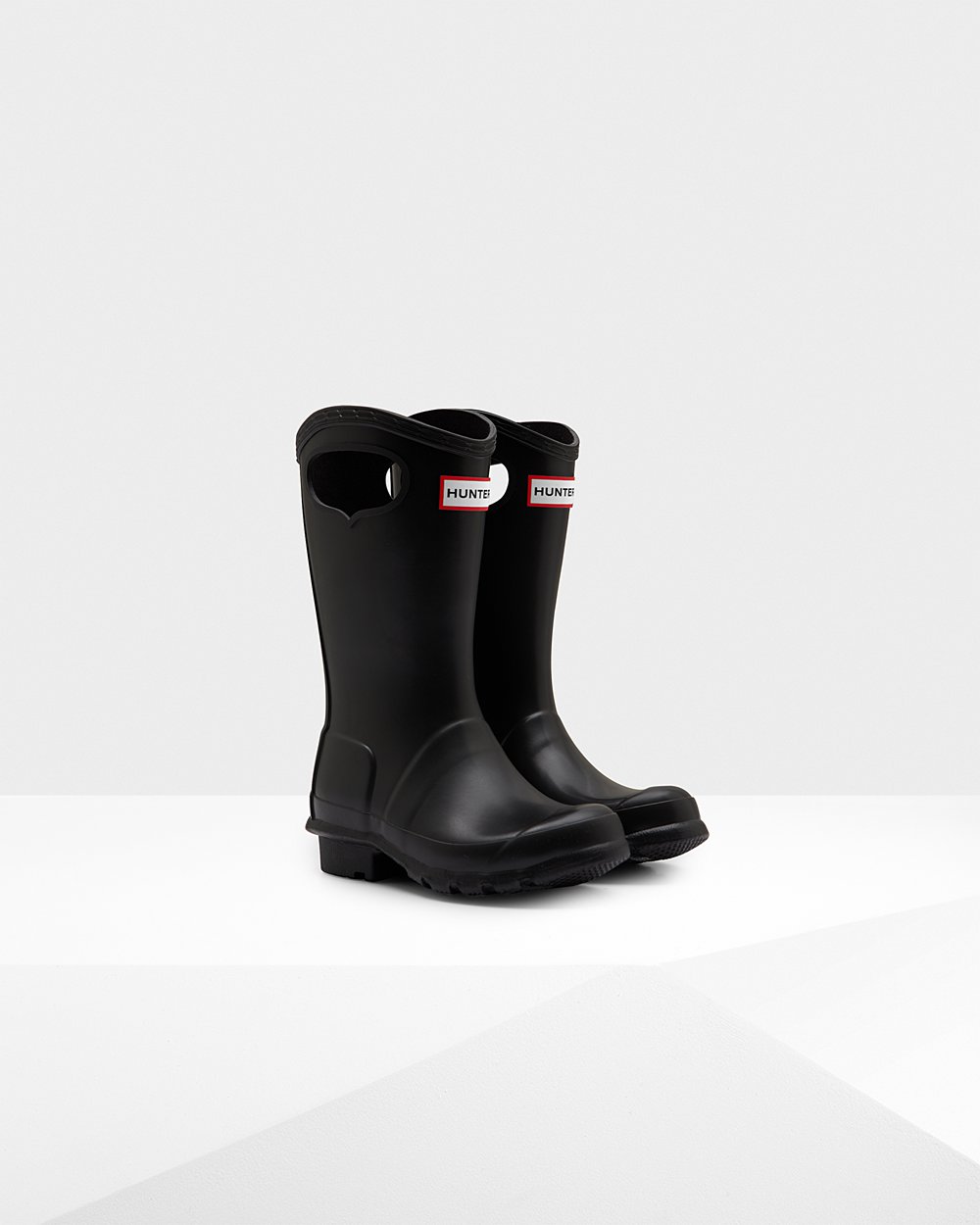 Kids Hunter Original Grab Handle - Rain Boots Black - 5036-MXUFW